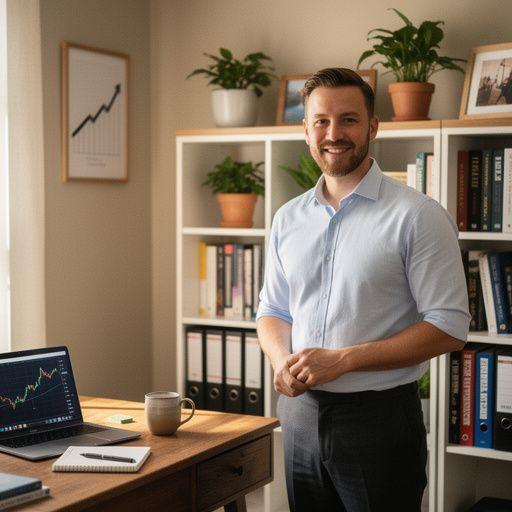 Ilustrace srozumitelných grafů znázorňujících osobní finance a rozpočet domácnosti.